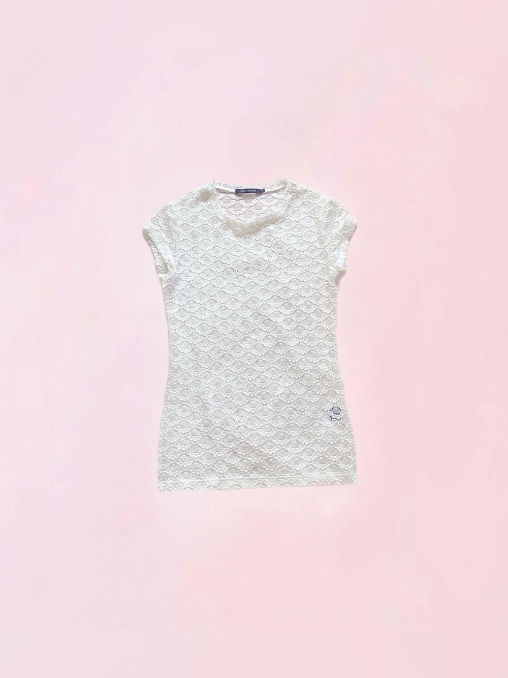 calvin rucker ⋆ sheer scalloped lace top